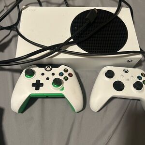 White Console with Controllers
